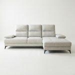 DEVEREUX 3 Seater Push Back L Shaped Sofa
