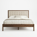 SHIRO Wooden Bed Frame-Walnut