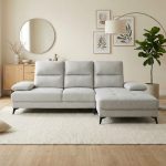DEVEREUX 3 Seater Push Back L Shaped Sofa - Image 6