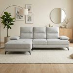 DEVEREUX 3 Seater Push Back L Shaped Sofa - Image 2