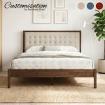 SHIRO Wooden Bed Frame-Walnut - Image 2